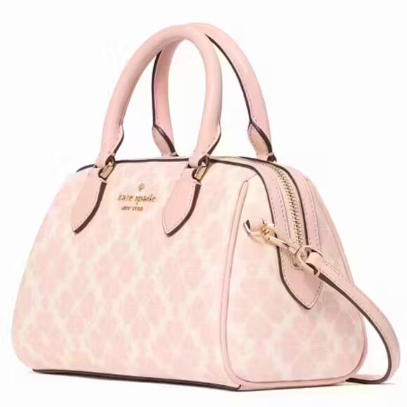 Kate Spade NY Rose Smoke Spade Flower Small Dolly Duffle Crossbody NWT MSRP $349 - Picture 3 of 10